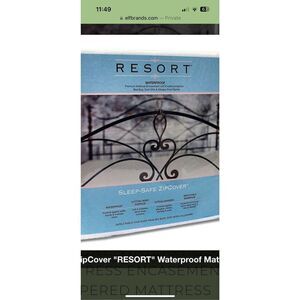 Sleepsafe Waterproof Mattress Encasement - Zippered Mattress Protector Cover - D